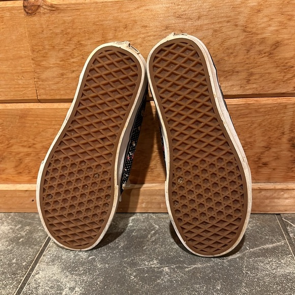 Vans authentic sneakers - black with floral and tiny polka dot print - Picture 3 of 6